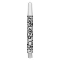 Násadky na šipky TARGET Ink Pro Grip, bílé plastové, krátké, 34 mm, 9 ks