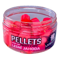 LK Baits Pop-up Pelety v dipu Lesní Jahoda 40g - 12mm