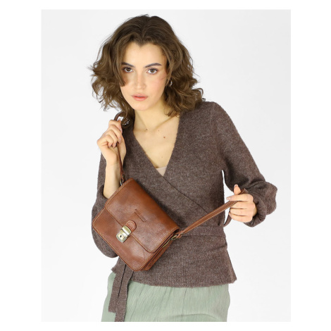 Prémiová čtvercová kožená taška Florence bag Marco Mazzini handmade
