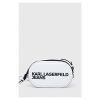 Kabelka Karl Lagerfeld Jeans bílá barva