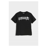 Tričko dsquared2 slouch fit t-shirt černá