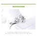 Jemný set ze stříbra náušnice náhrdelník a prsten květiny ZHS097 LOAMOER