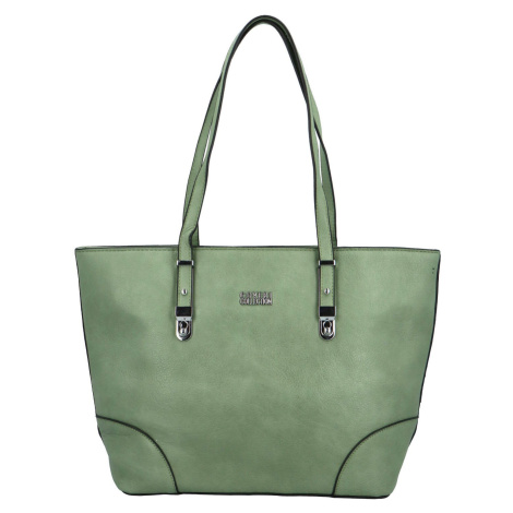 Stylová dámská koženková kabelka Lisan, zelená Coveri