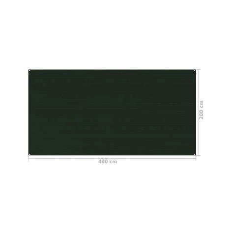 Koberec do stanu 200 x 400 cm tmavě zelený