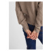 BONPRIX svetr s krátkým zipem Barva: Hnědá, Mezinárodní