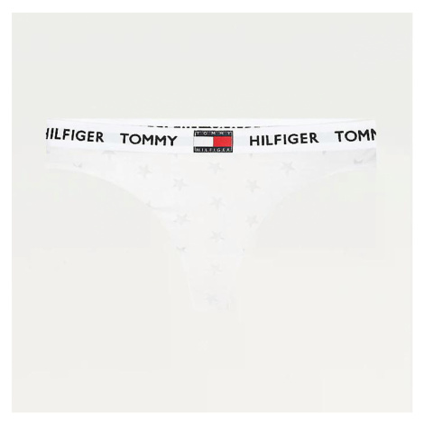 Bílá tanga Thong Burnout Tommy 85 Tommy Hilfiger