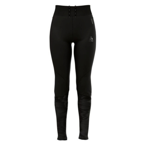 Odlo W ZEROWEIGHT WARM REFLECTIVE TIGHTS Dámské běžecké legíny, černá, velikost