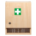 STOPAŘ Nástěnná lékárnička velká dřevěná prázdná 40 x 32 x 17