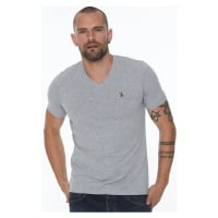 T8568 DEWBERRY V-NECK MEN'S T-SHIRT-GREY