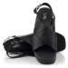 Sandále karl lagerfeld k-blok wedge cross strap sandal černá