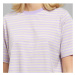 Dedicated T-shirt Vadstena Rose Purple/Vanilla White