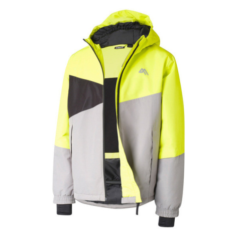 CRIVIT Chlapecká lyžařská bunda (zelená/žlutá)