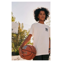 Dětské bavlněné tričko Jack Wolfskin TEEN EXPLORING T B bílá barva, s potiskem