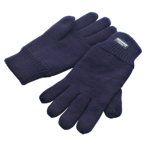 Result Unisex pletené zateplené rukavice R147X Navy