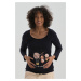 Dagi Navy Blue Long Sleeve Maternity T-shirt