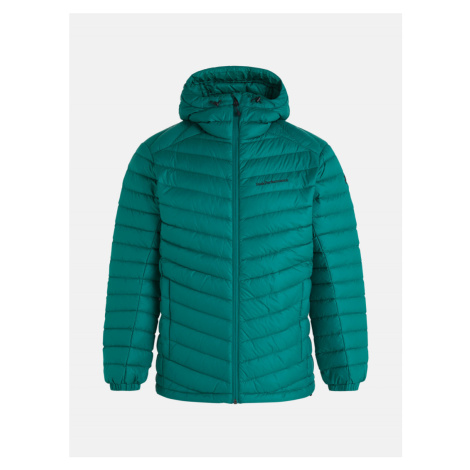 Bunda peak performance m frost down hood jacket zelená