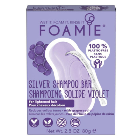 Foamie Tuhý šampón na zesvětlené vlasy Silver Linings 80 g
