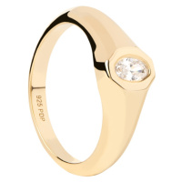 PDPAOLA Pozlacený prsten ze stříbra Karry Essentials AN01-A03