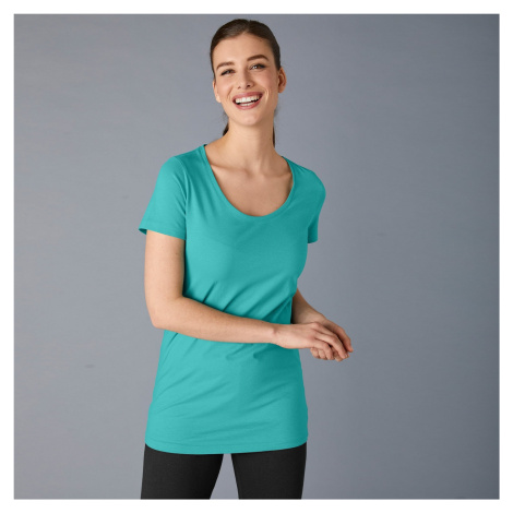Blancheporte Jednobarevné tričko s krátkými rukávy, z bio bavlny, eco-friendly mátová