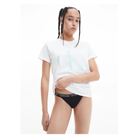 Bílé dámské tričko na spaní Calvin Klein Underwear