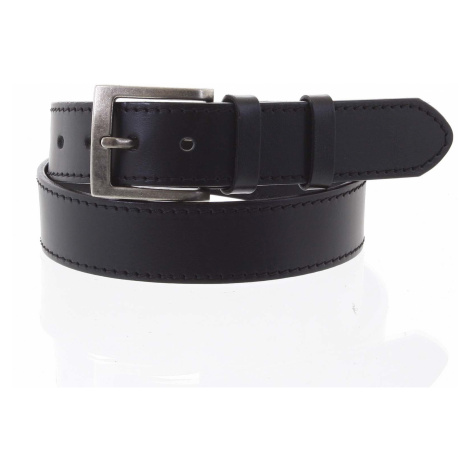 Černý kožený opasek Penny Belts OLIVIER vel. 95, černý