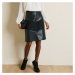 Blancheporte Rozšířená sukně ze 2 materiálů černá