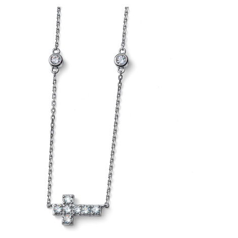Oliver Weber Nadčasový stříbrný náhrdelník s křížkem Virtue 61192 (řetížek, přívěsek)