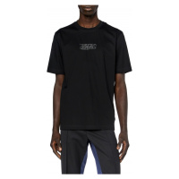 Tričko diesel t-must-slits-n t-shirt černá