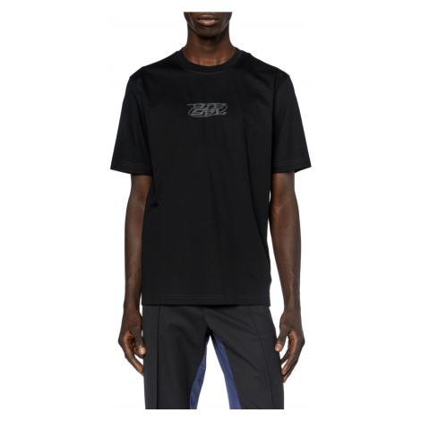 Tričko diesel t-must-slits-n t-shirt černá