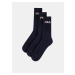 Sada tří páru pánských tmavě modrých ponožek FILA