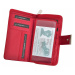 Dámská kožená peněženka Jennifer Jones 5280 bílá / červená