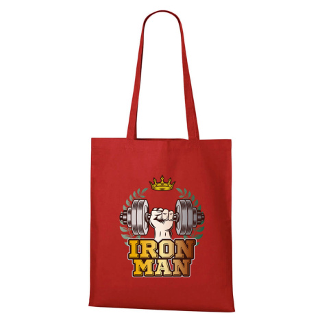 DOBRÝ TRIKO Bavlněná taška s potiskem Iron man Barva: Červená