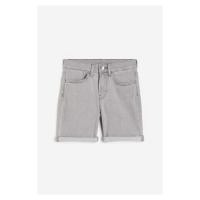 H & M - Džínové šortky Slim Fit - šedá