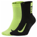 Ponožky Nike Multiplier Černá / Zelená