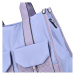 Výrazná dámská koženková kabelka Dona, fialová
