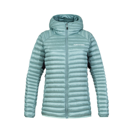 Dámská péřová bunda Hannah MANTIS HOODY wasabi/asphalt