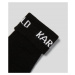 Rukavice karl lagerfeld soft knit logo gloves černá