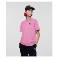 Tričko karl lagerfeld ikonik 2.0 relaxed t-shirt růžová