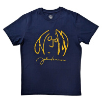 RockOff John Lennon unisex bavlněné tričko : SELF PORTRAIT- modré