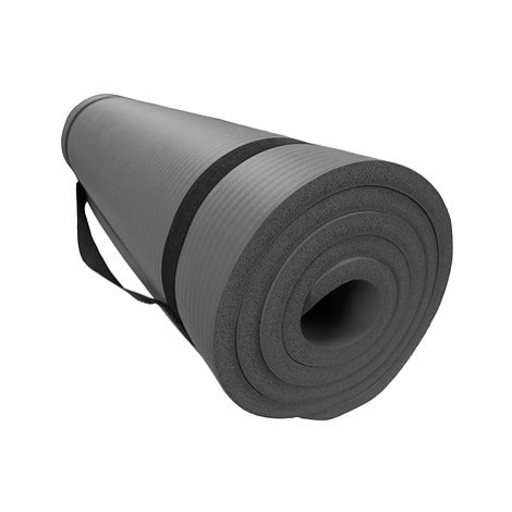 KUBIsport Gymnastická NBR Yoga Mat 183 × 60 × 1,2 cm, černá