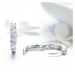 GRACE Silver Jewellery Stříbrné náušnice kruhy se zirkony Gina, stříbro 925/1000 E-SCE524/26 Stř