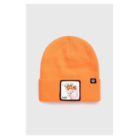 Čepice Goorin Bros oranžová barva, z tenké pleteniny