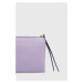 Kožená kabelka Coccinelle Arlettis fialová barva