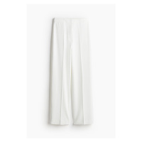 H & M - Široké kalhoty - bílá