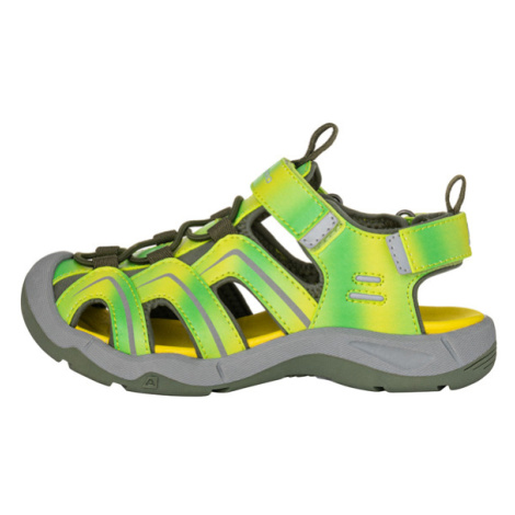 anguso zelená dětské sandály s reflexními prvky