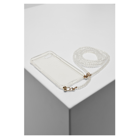 Pouzdro na telefon s perlovým náhrdelníkem I Phone 6/7/8 průhledné Urban Classics