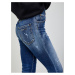 Tmavě modré dámské zkrácené skinny fit džíny DSQUARED2