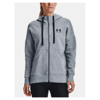 Mikina Under Armour Rival Fleece FZ Hoodie W - šedá