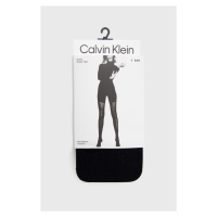 Punčochy Calvin Klein černá barva