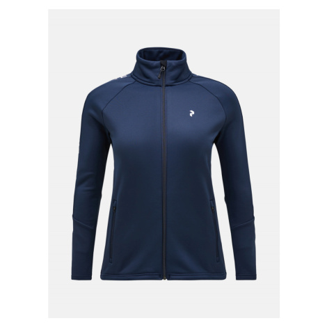 Mikina peak performance w rider zip jacket modrá